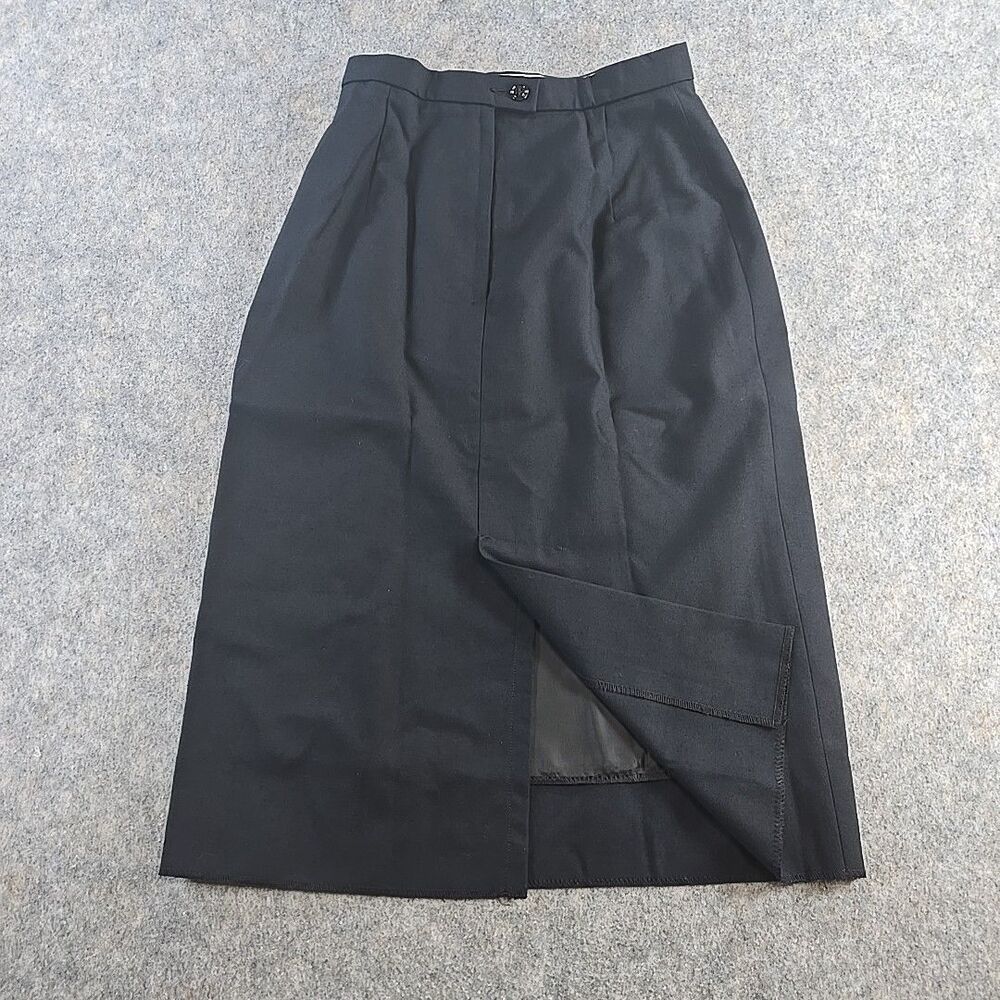 Defense Logistics Agency Military Dress Skirt Women's 4MP Black Wool Blend Omega